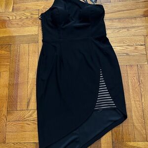 Elegant Black One-Shoulder Dress